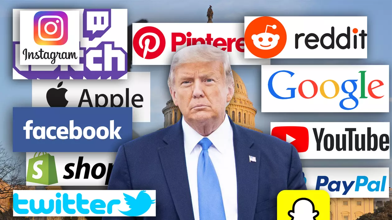 Marele război de pe Internet: toate platformele online care au interzis accesul lui Trump și al fanilor săi după asaltul de la Capitoliu