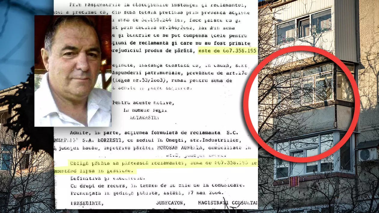 Crimele din Onești au pornit după 17 ani de procese și confiscarea în justiție a apartamentului de către o firmă, pentru o datorie de 15.000 de euro