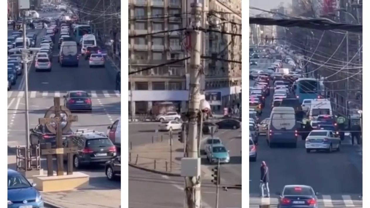 Urmărire periculoasă prin centrul Capitalei. Un șofer fără permis a încercat să scape de polițiști. Bărbatul, arestat preventiv
