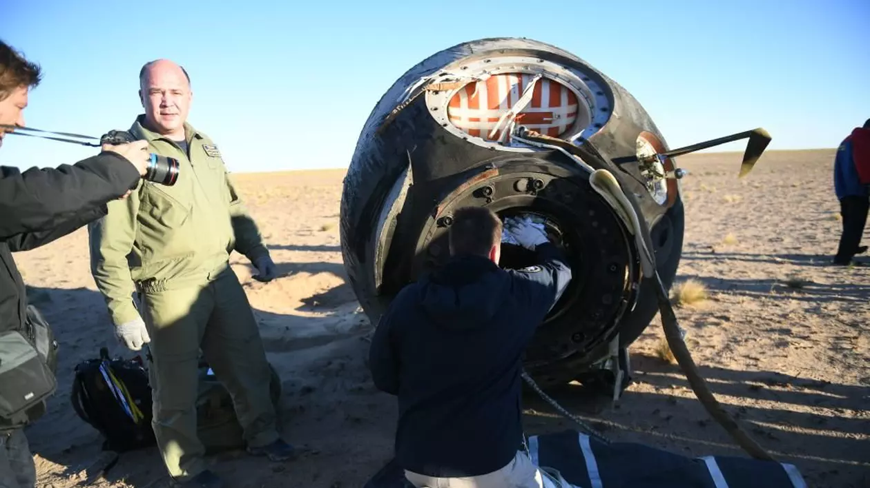 Un modul Soyuz, care a ajutat le revenirea pe Pământ a trei astronauți, a fost scos la vânzare