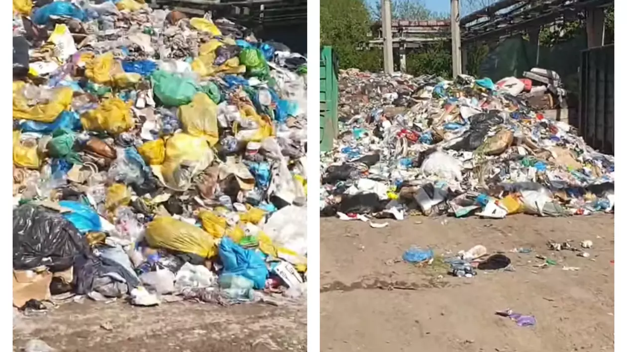Garda de Mediu a găsit sute de tone de deșeuri aruncate pe platforma Nitramonia Făgăraș. Primar: Au venit în weekend, când nu se lucrează