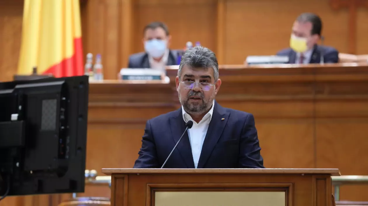 Marcel Ciolacu in Parlament. Foto: PSD