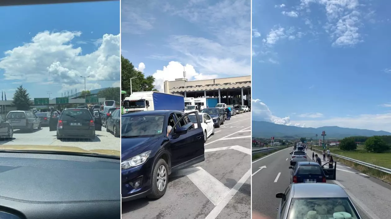 Cozi uriaşe la intrarea în Grecia. Turiştii români au așteptat ore bune să treacă de vama Kulata