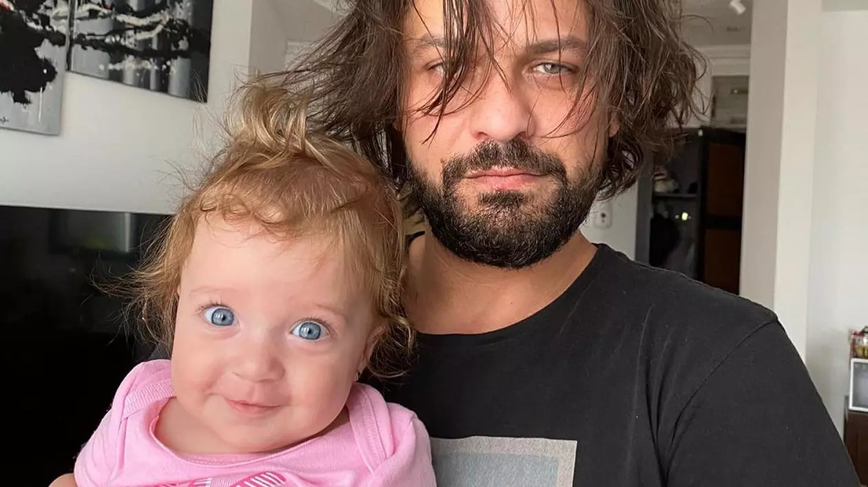 Imagine de 18.000 de like-uri cu fetița lui Augustin Viziru. Cum a pozat-o actorul pe Maria