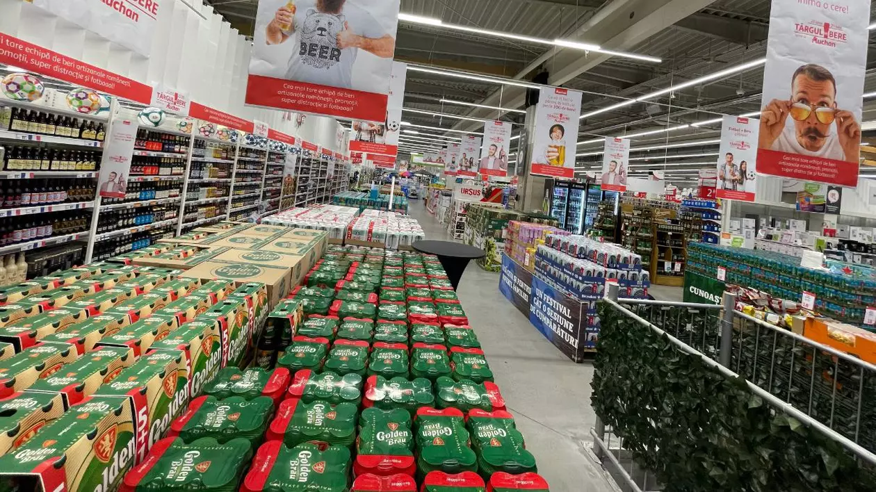 (Publicitate) Campionatul european trece, dar marele târg de bere din Auchan continuă până pe 20 iulie