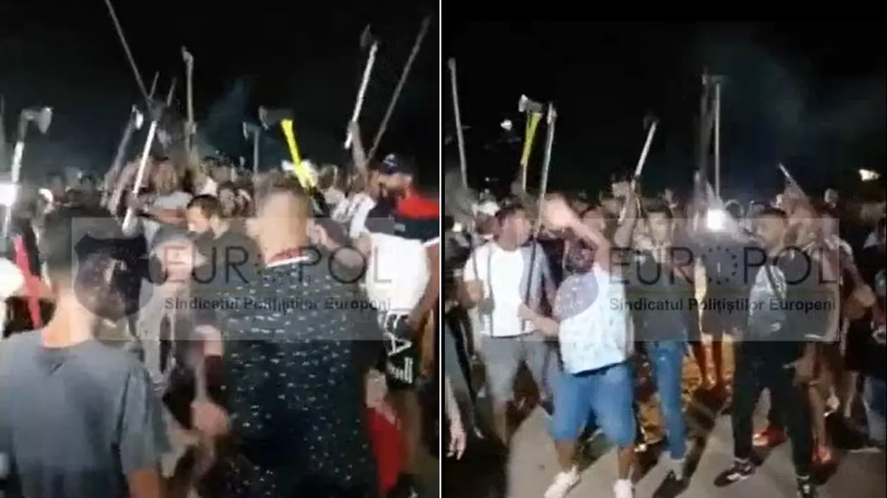 Amenzi de 16.000 de lei în urma petrecerii cu furci și topoare de pe un teren viran din Capitală