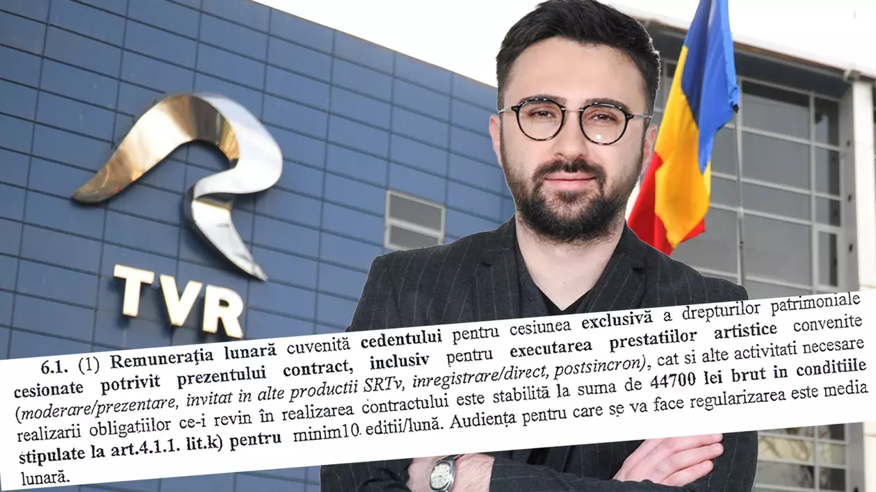 Clauzele din contractul lui Ionuț Cristache cu TVR: 44.700 de lei brut pe lună și constrângeri legate de audiență