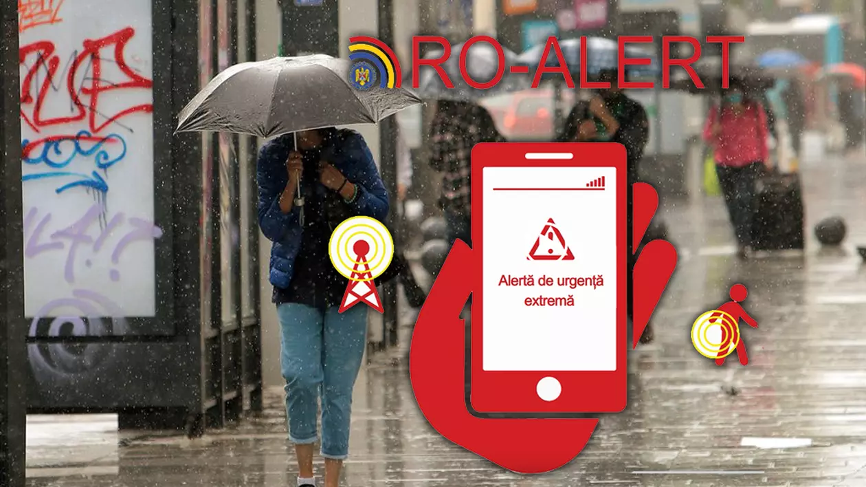 Cum a crescut vremea extremă numărul de mesaje Ro-Alert în iunie. 11 doar în București, față de niciunul în precedentele 17 luni!