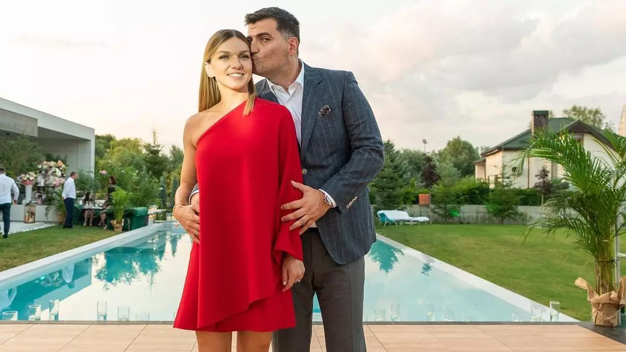 Cât costă rochia roșie purtată de Simona Halep la petrecerea de logodnă. Nu a ales un designer român