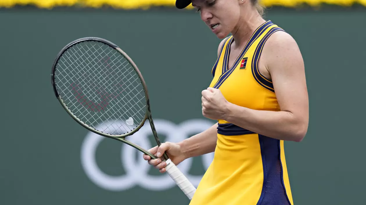 Simona Halep câștigă cu Marta Kostyuk și merge în turul 3, la Indian Wells