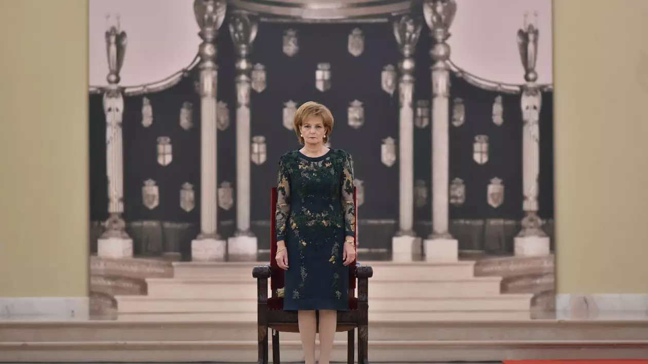Principesa Margareta, la Seara Regală organizată în onoarea Corpului Diplomatic, la Palatul Regal, 17 noiembrie 2021. Foto: Agerpres