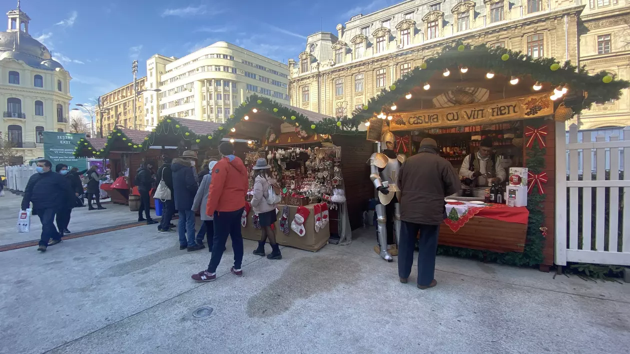 Cât a costat închirierea unei căsuțe la Târgul de Crăciun din București și ce sume vor intra în conturile primăriei