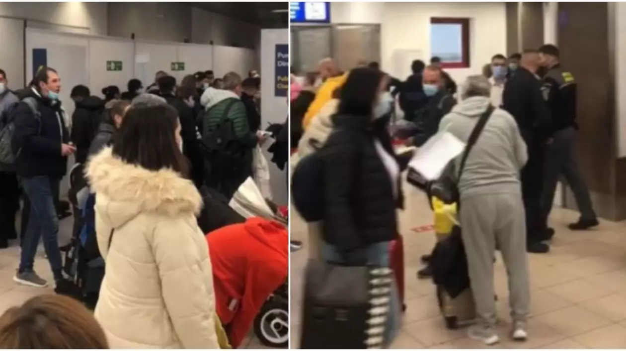Aglomerație pe Aeroportul Otopeni din cauza noilor măsuri de intrare în țară. Pasagerii, nemulțumiți că stau la cozi, la controale
