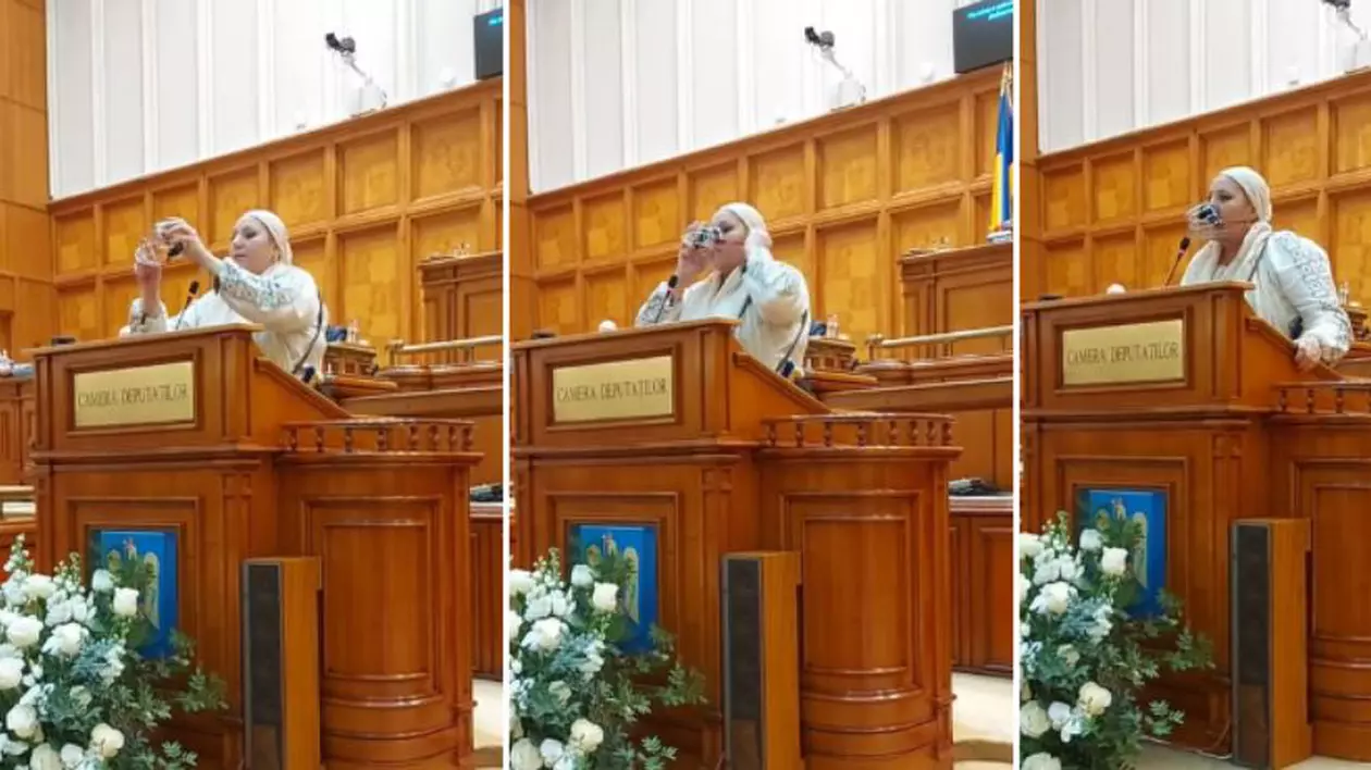 Diana Șoșoacă și-a pus botniță în Parlament, după ce Marcel Ciolacu i-a cerut să poarte mască de protecție