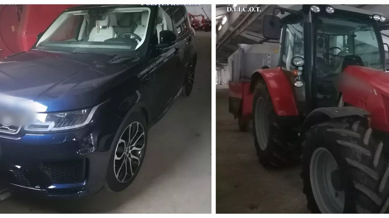 13 persoane descoperite de procurori după ce au furat tractoare din Italia și Franța. Printre mașinile furate se numără Mercedes, Maserati și BMW