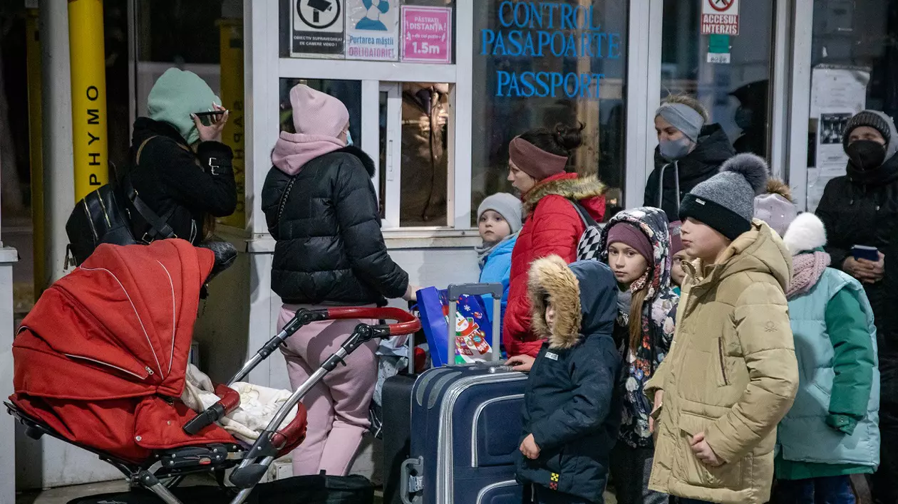 Peste 340.000 de refugiaţi ucraineni au intrat în România de la începutul războiului