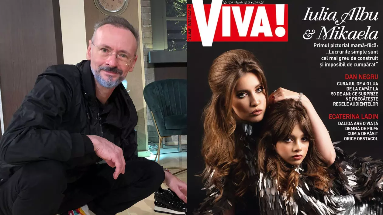 Reacția lui Mihai Albu după ce și-a văzut fiica pe coperta revistei VIVA!. Mikaela are 12 ani