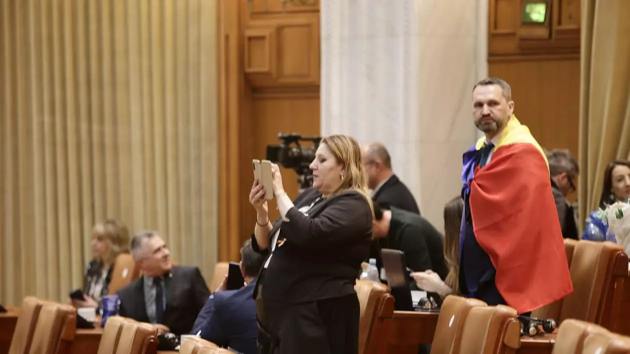 Diana Șoșoacă a ieșit din sală când a început discursul lui Zelenski: „Normal ai avea obligația să-l inviți și pe Putin”