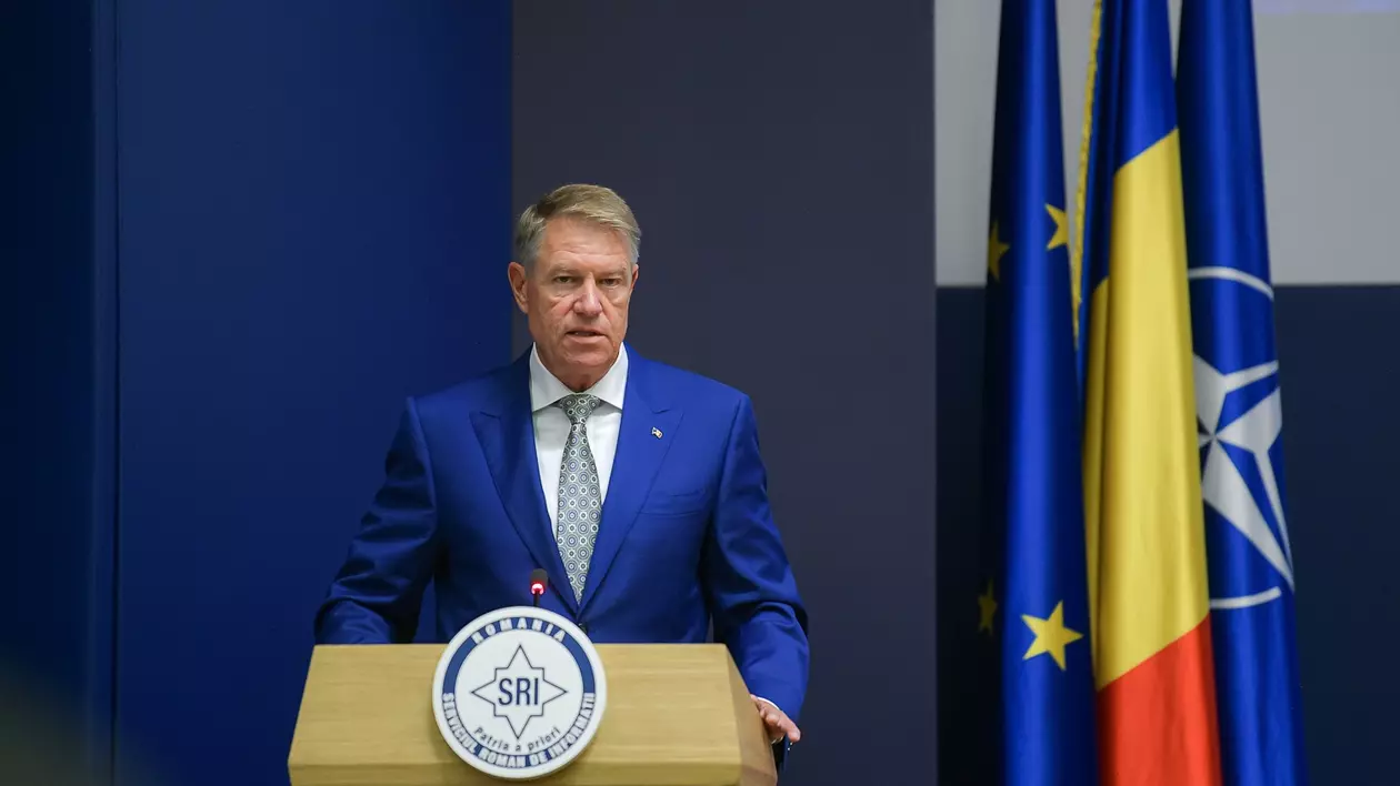 Klaus Iohannis, în sediul SRI. Foto: Administrația Prezidențială