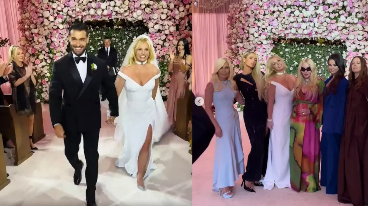 Primele imagini de la nunta lui Britney Spears cu Sam Ashgari. Cântăreața s-a distrat alături de Madonna, Selena Gomez și Paris Hilton