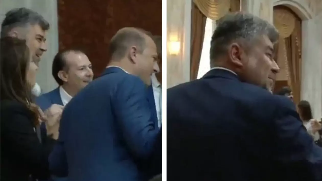 VIDEO. Florin Cîțu și Marcel Ciolacu s-au prins în horă în Parlamentul de la Chișinău