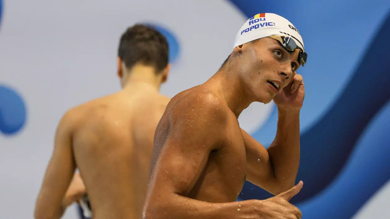 David Popovici s-a calificat în finala de 200 de metri liber la Campionatele Europene de Juniori de la Otopeni