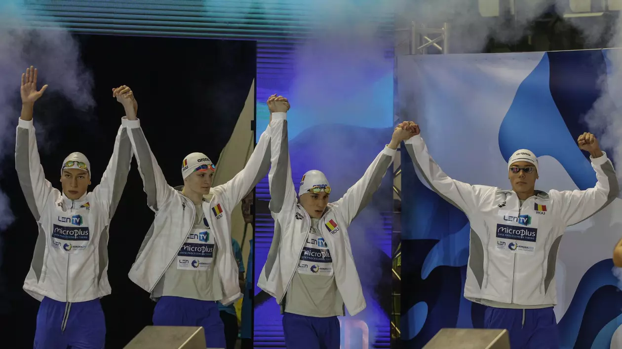 David Popovici își laudă colegii pentru câștigarea aurului la Campionatele Europene de înot pentru Juniori: „Suntem la fel de buni”