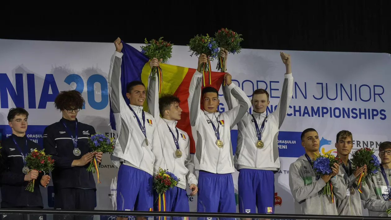 Aur pentru România la ștafetă, la Campionatele Europene de înot pentru Juniori