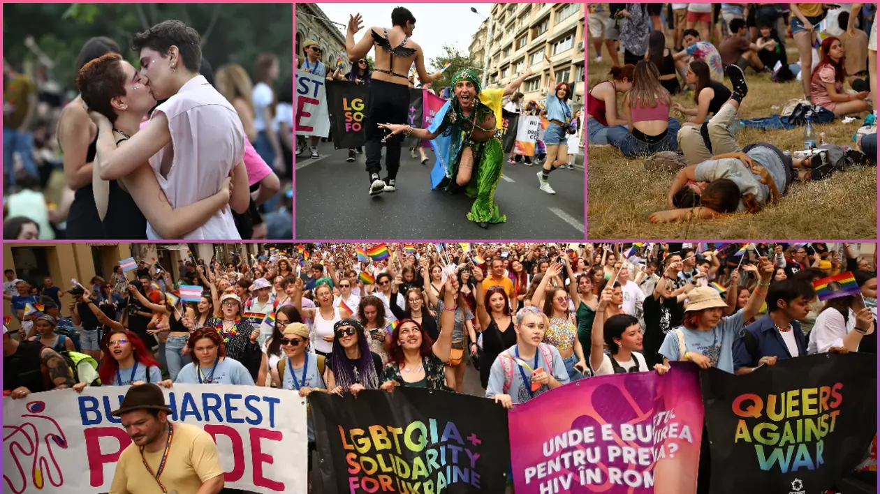 REPORTAJ. Cum au sărbătorit în stradă 15.000 de oameni Bucharest Pride: „Un progres pe care societatea românească îl marchează în 2022”