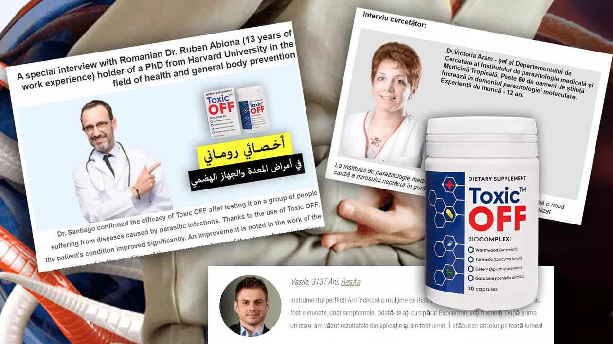 Escrocheria Toxic Off. Cum este folosită teama de viermi intestinali și HPV și ce spun medicii cu identitatea furată