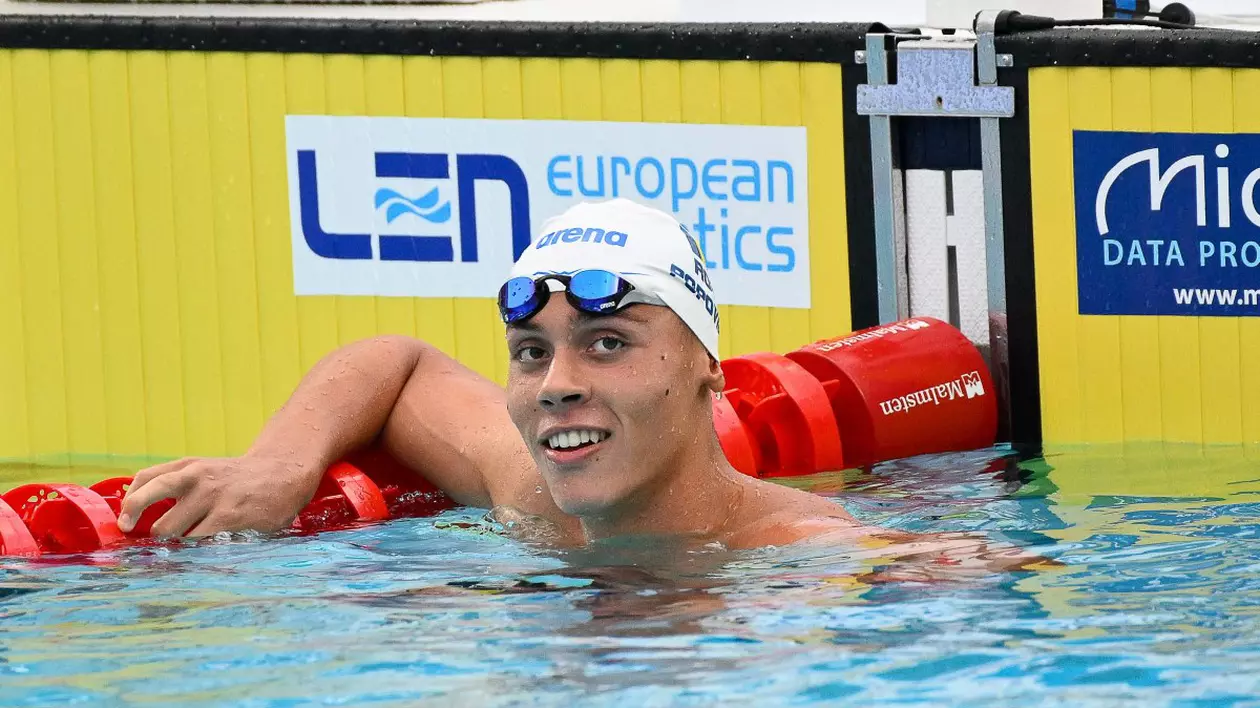 David Popovici, prima reacție după ce a doborât recordul mondial la proba de 100 de metri liber la Europenele de la Roma