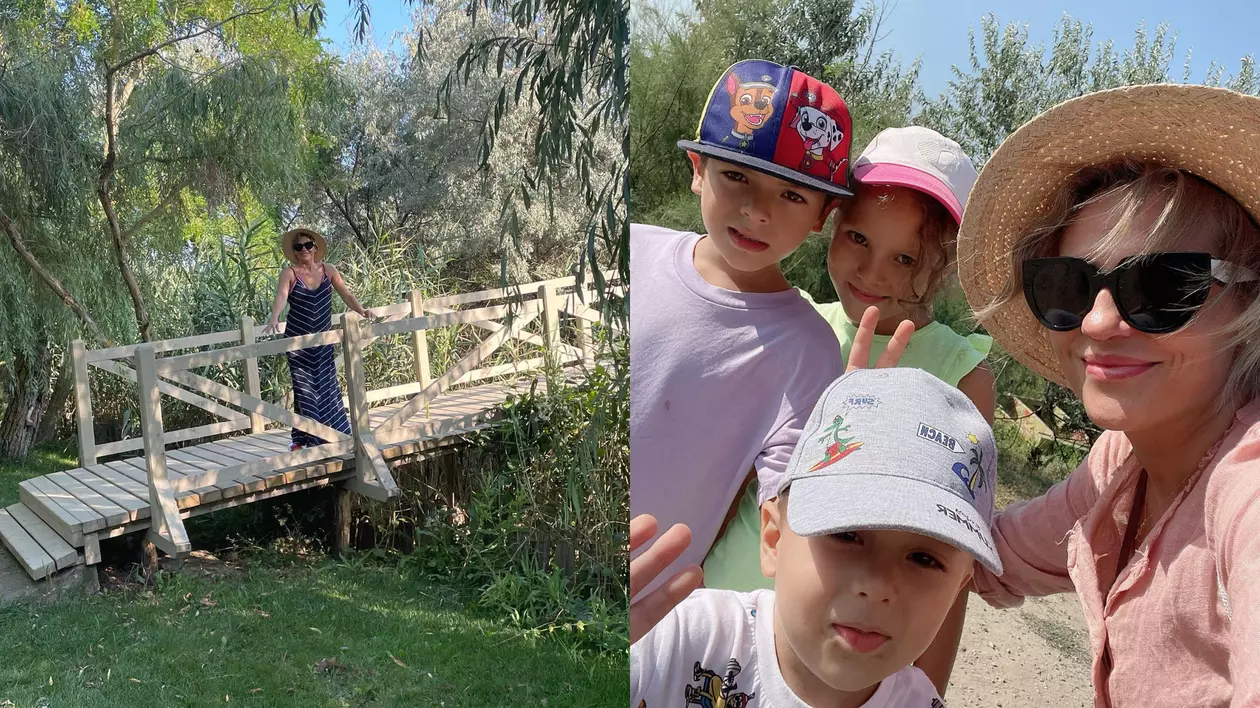 Mirela Vaida, în vacanță cu familia: „Spre rușinea mea, mi-au trebuit 40 de ani să ajung în Delta Dunării”