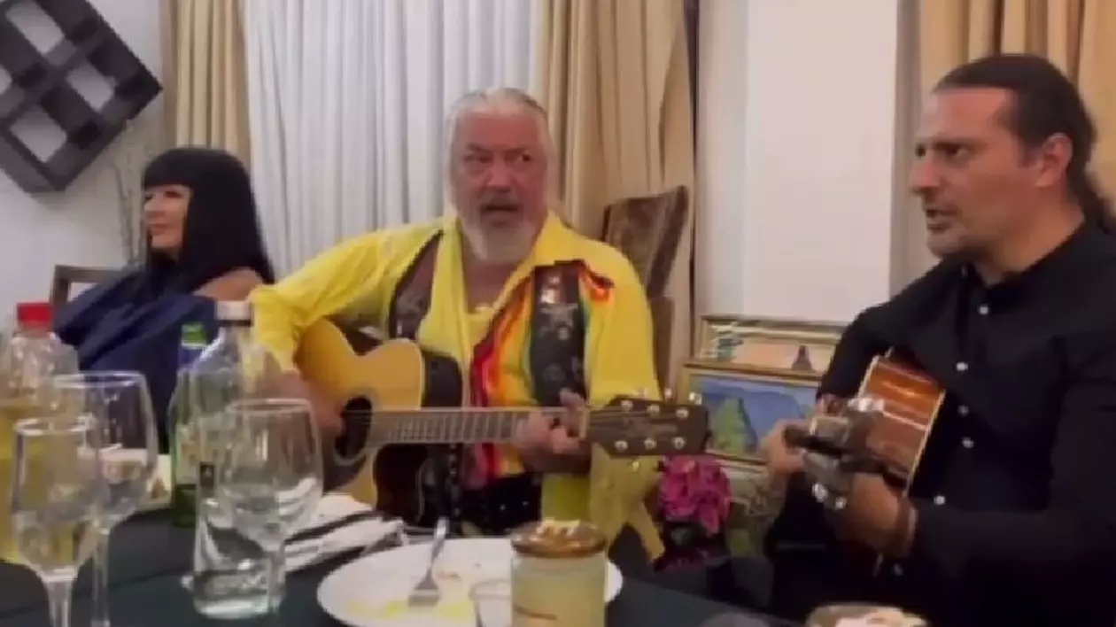 Phoenix i-a cântat la masă lui George Simion, la nuntă. VIDEO cu Nicu Covaci și colegii de trupă dând concert privat pentru liderul AUR
