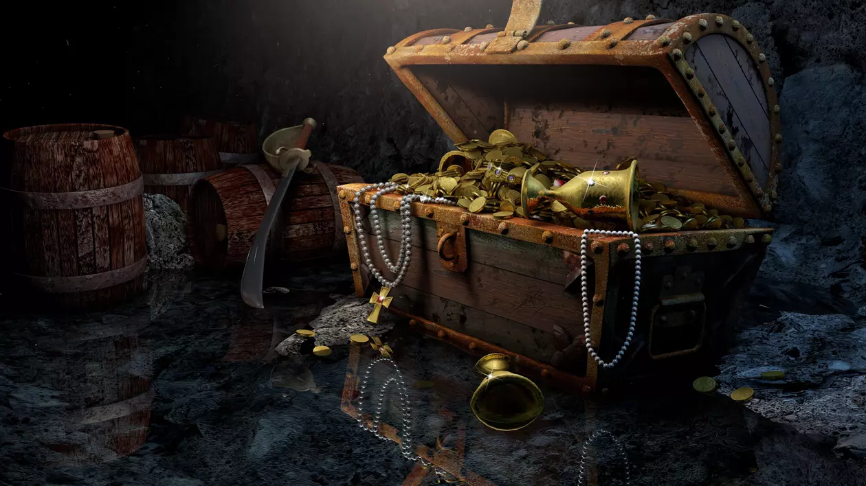 Cele mai mari comori descoperite- Un cufur plin cu obiecte de aur