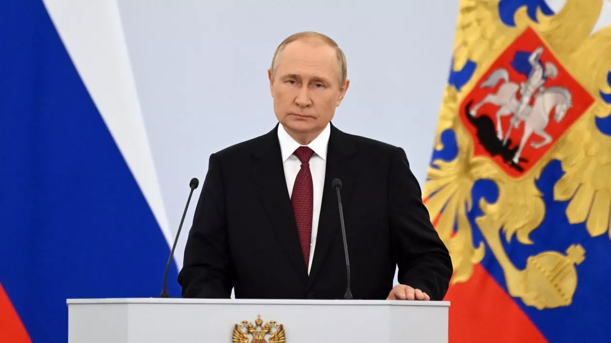 Putin vorbește despre „sancțiunile fără precedent impuse de Occident”, în primul mesaj transmis după explozia podului Crimeei
