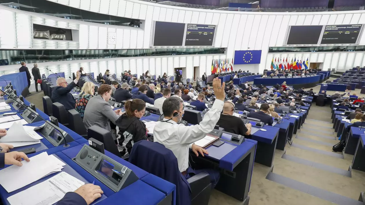 Imagine din timpul votului din Parlamentul European. Foto: EPA