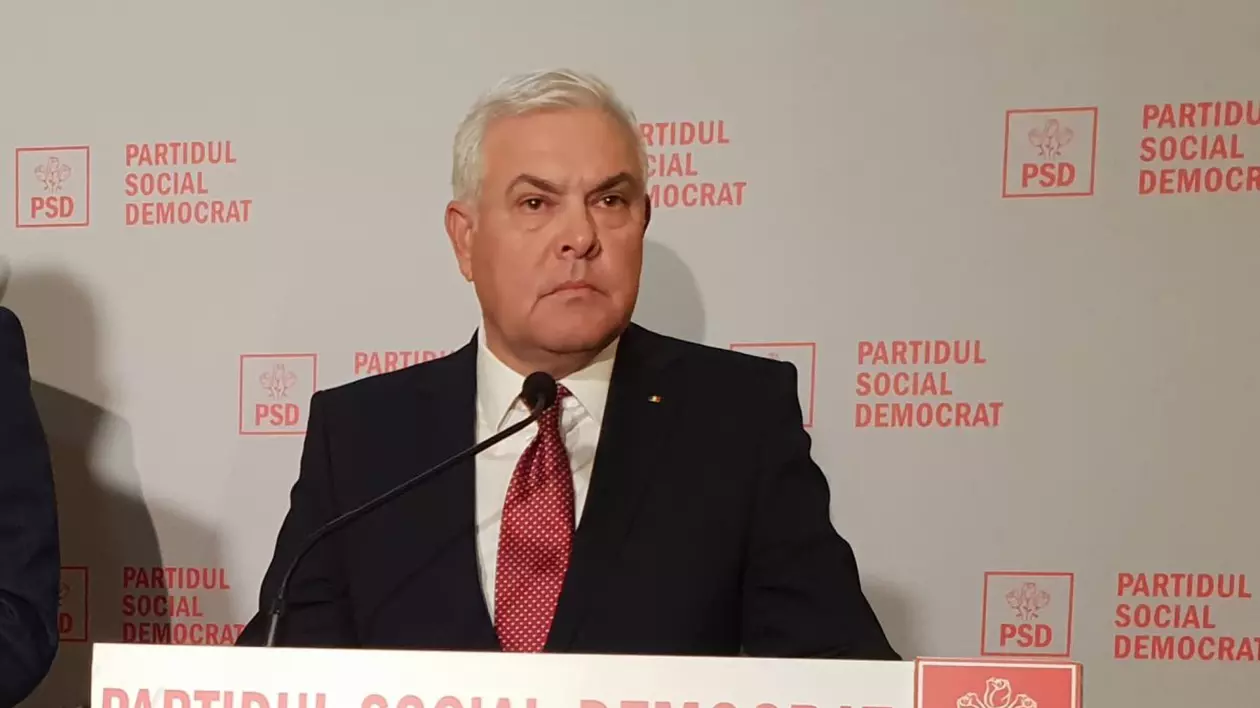 Angel Tîlvăr, după ce a fost votat în PSD propunerea pentru ministerul Apărării. Foto: Cristian Otopeanu / Libertatea