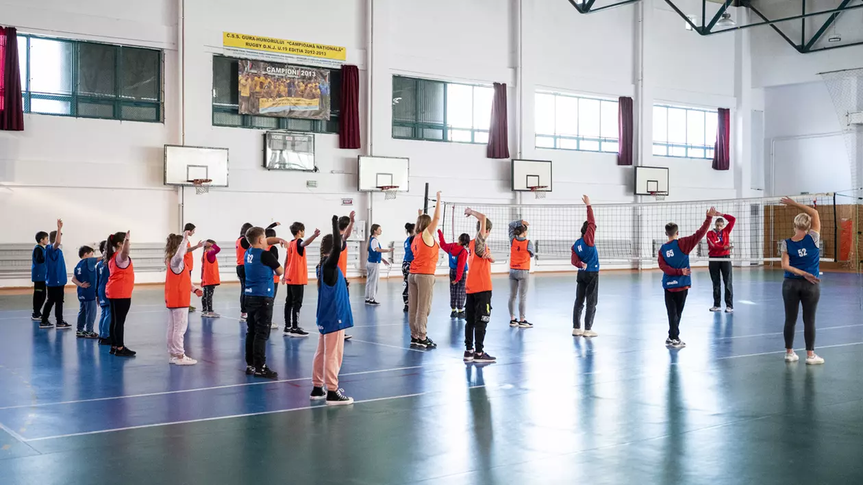 Copii din Ucraina și România au făcut sport împreună, la Gura Humorului. „Vă mulțumim că ați petrecut timp împreună cu noi”