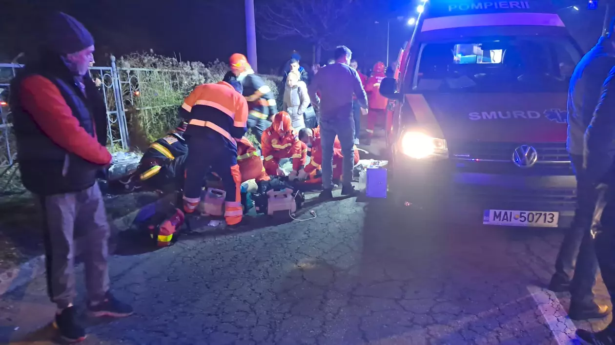 Șase copii au fost loviți pe trecerea de pietoni, la Petroșani. Șoferul care a provocat accidentul, fără permis și băut la volan