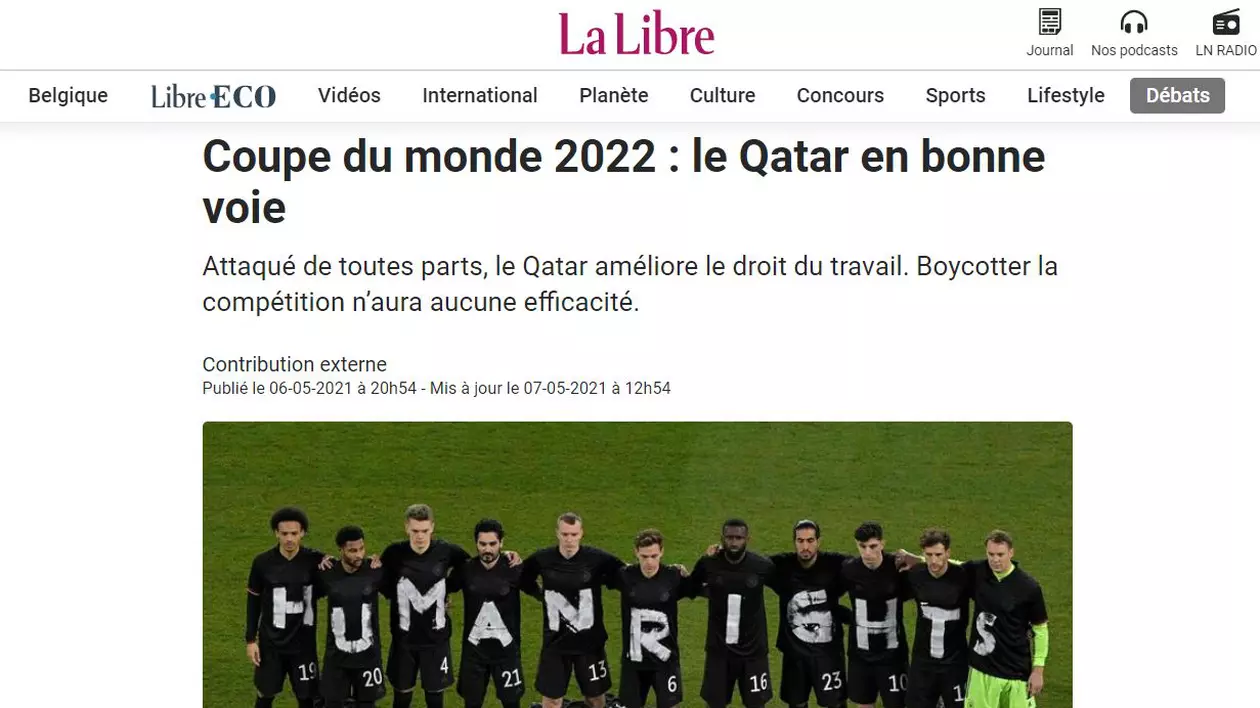 În pregătirea Campionatului Mondial de fotbal, Bușoi și trei colegi din PE au semnat un articol elogios la adresa Qatarului, în cotidianul belgian La Libre: „Qatar își duce crucea”