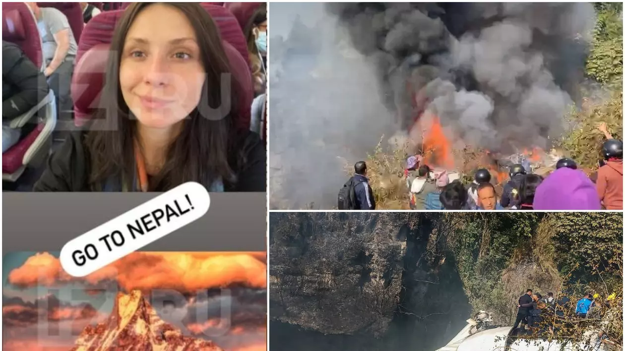 Ultima fotografie, chiar înainte să cadă avionul în care au murit 67 de oameni. O rusoaică a scris pe Instagram: „Merg în Nepal”
