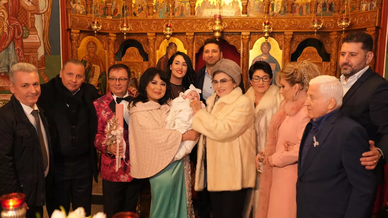 Botez de lux pentru nepoata Irinei Loghin. Peste 200 de invitați au fost prezenți la petrecerea unde artista în vârstă de 83 de ani a recitat o poezie