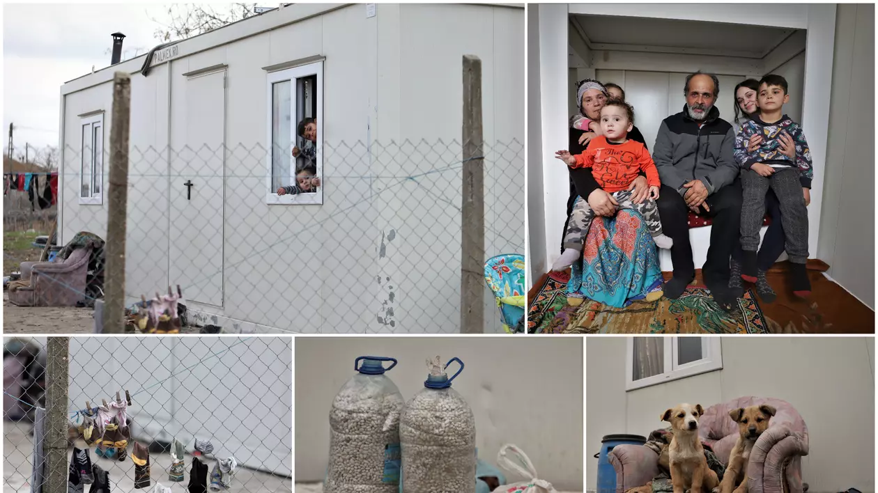 REPORTAJ. Viața chinuită a unei familii cu cinci copii, care s-a mutat din grajd în container: „Primăria nu ne dă hârtie să ne legăm la curent”. De ce i-a lăsat și fără ajutorul social