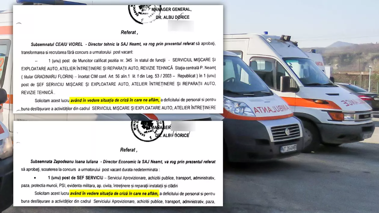 DOCUMENTE. Cum și-au inventat și rezervat posturi fixe de șef doi directori interimari dintr-o instituție de stat: „Având în vedere situaţia de criză în care ne aflăm”