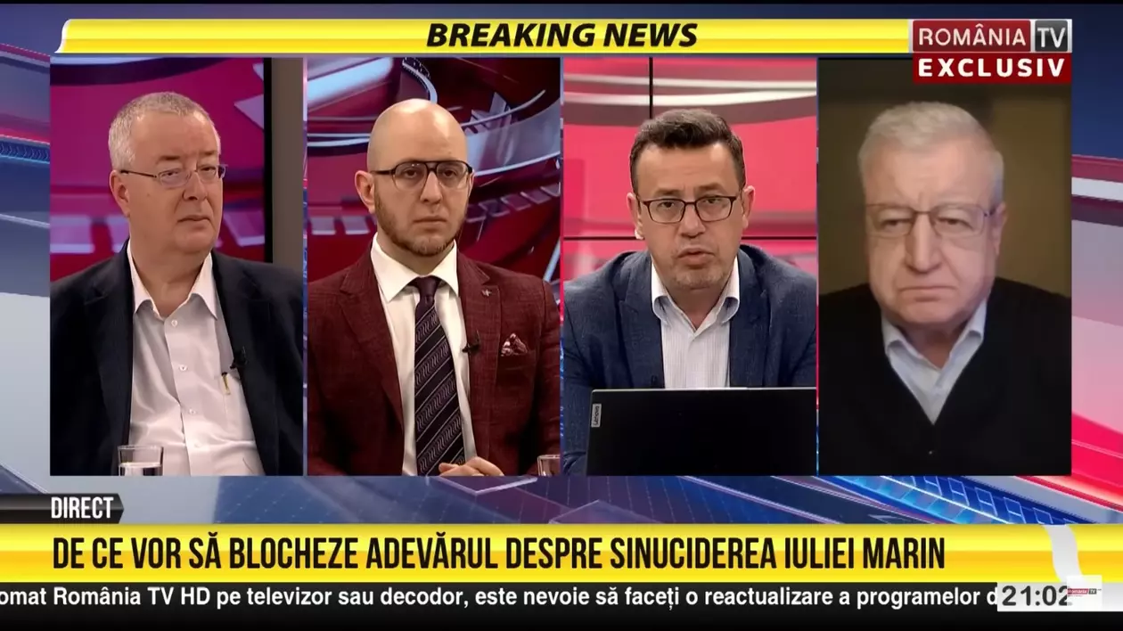 DERAPAJ. La prima emisiune după amenda primită de la CNA pentru defăimarea jurnalistei Iulia Marin, România TV a spus despre Iulia Marin că „a fost lăsată să facă și să publice anchete de presă la comandă politică”