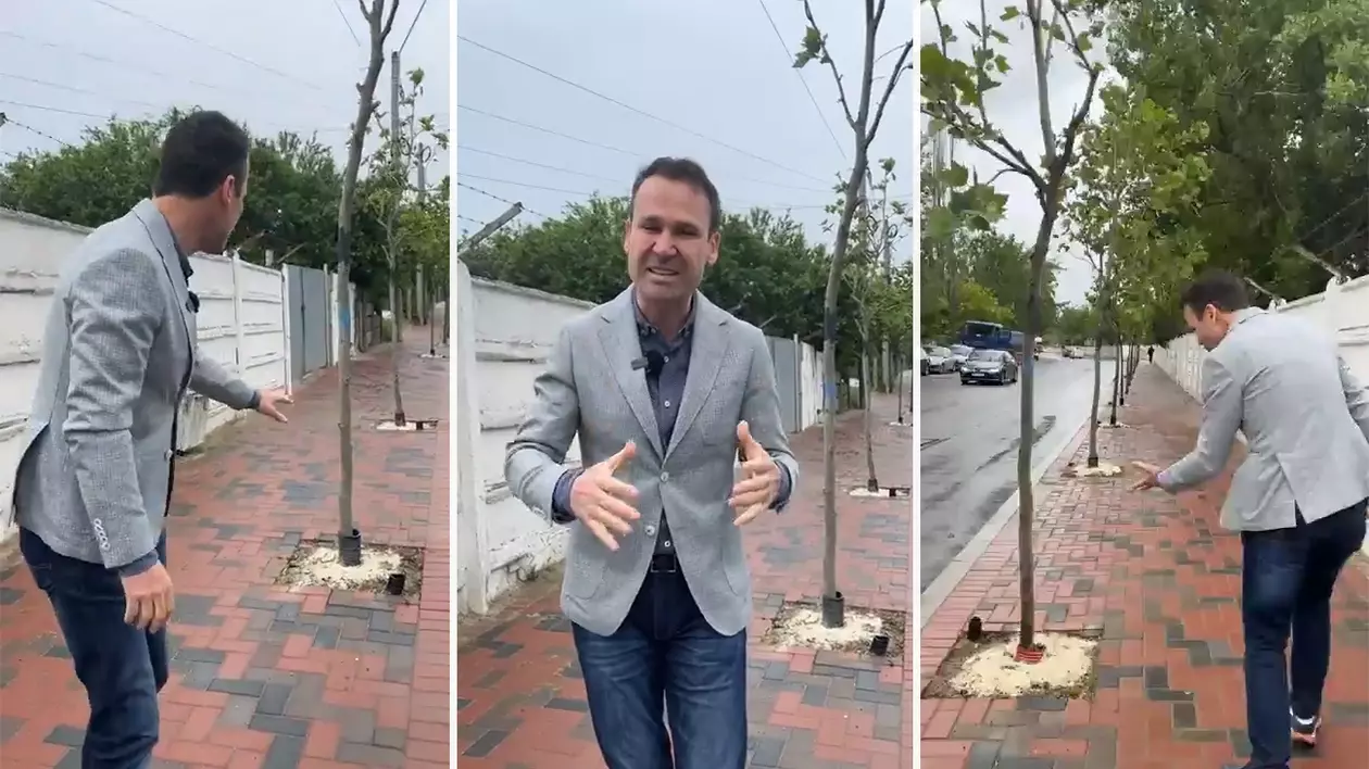 Robert Negoiță, la ora 9, live pe Facebook: „Au pus soluție la pomi. Mâini criminale distrug munca noastră!” Două ore mai târziu: „Era îngrășământ”