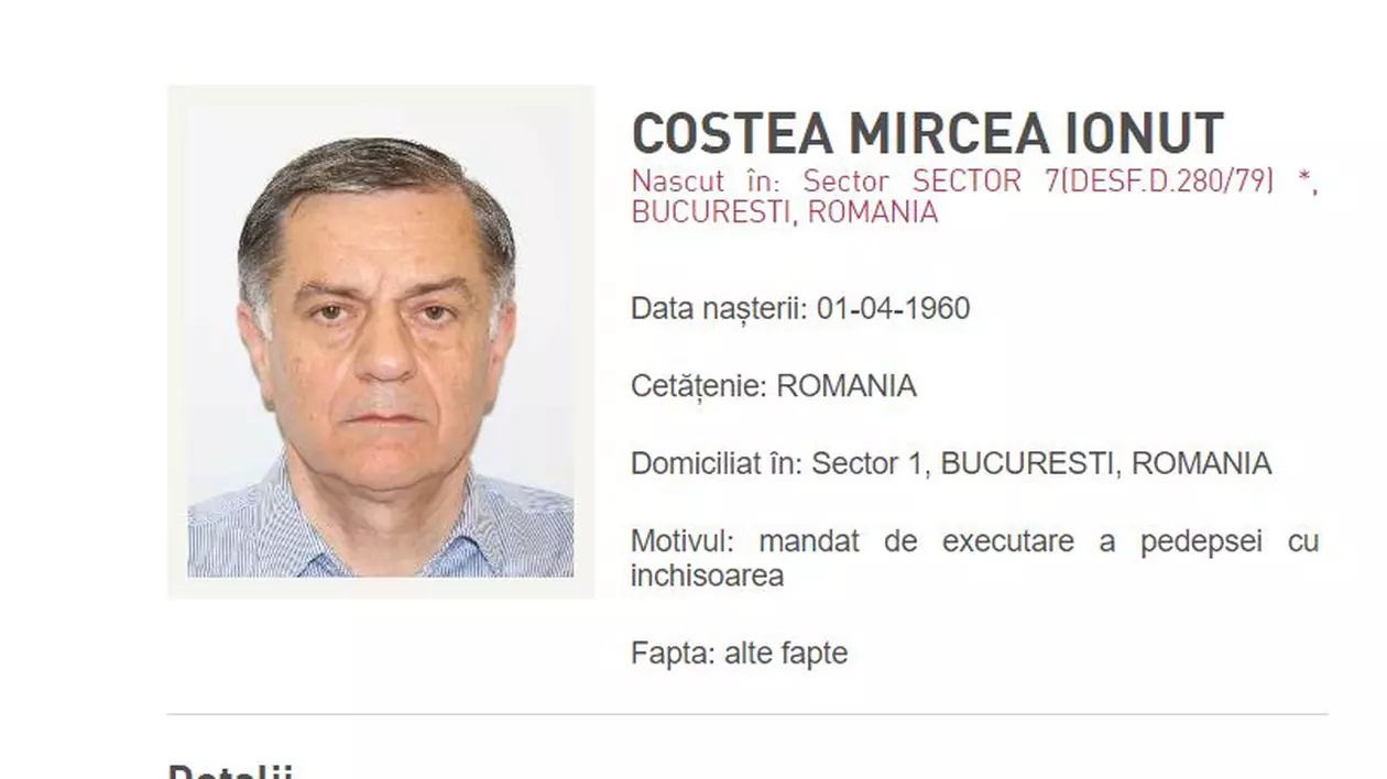Mircea Ionuț Costea, cumnatul lui Mircea Geoană care a fugit din țară după ce a fost condamnat la 6 ani de închisoare, a fost localizat în Turcia