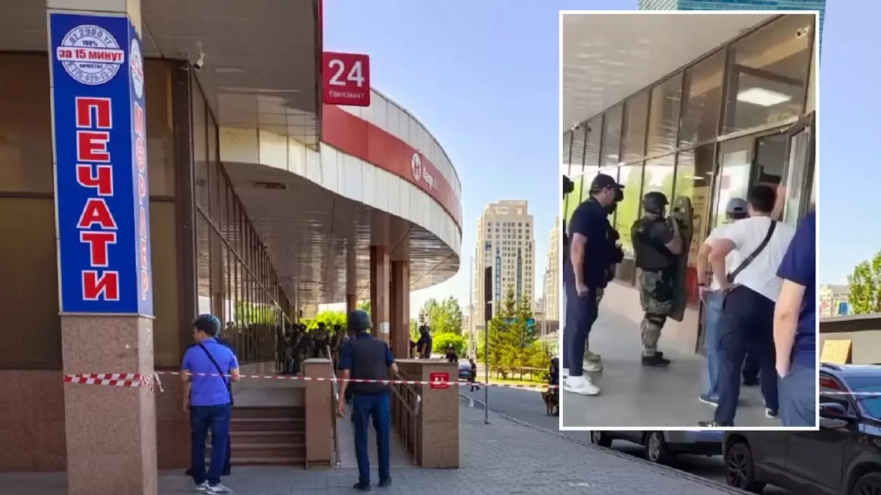 „Nu, nimeni nu spune că glumiți”. Negocieri între polițiști și un bărbat înarmat care a luat opt ostatici și a amenințat că îi ucide, într-o bancă din Astana