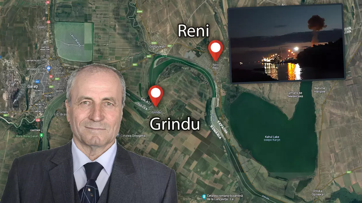 EXCLUSIV. Primarul celei mai apropiate comune româneşti de portul Reni, atacat duminică noaptea cu drone ale armatei ruse: „Starea de spirit e ca şi când nu s-ar fi întâmplat nimic”