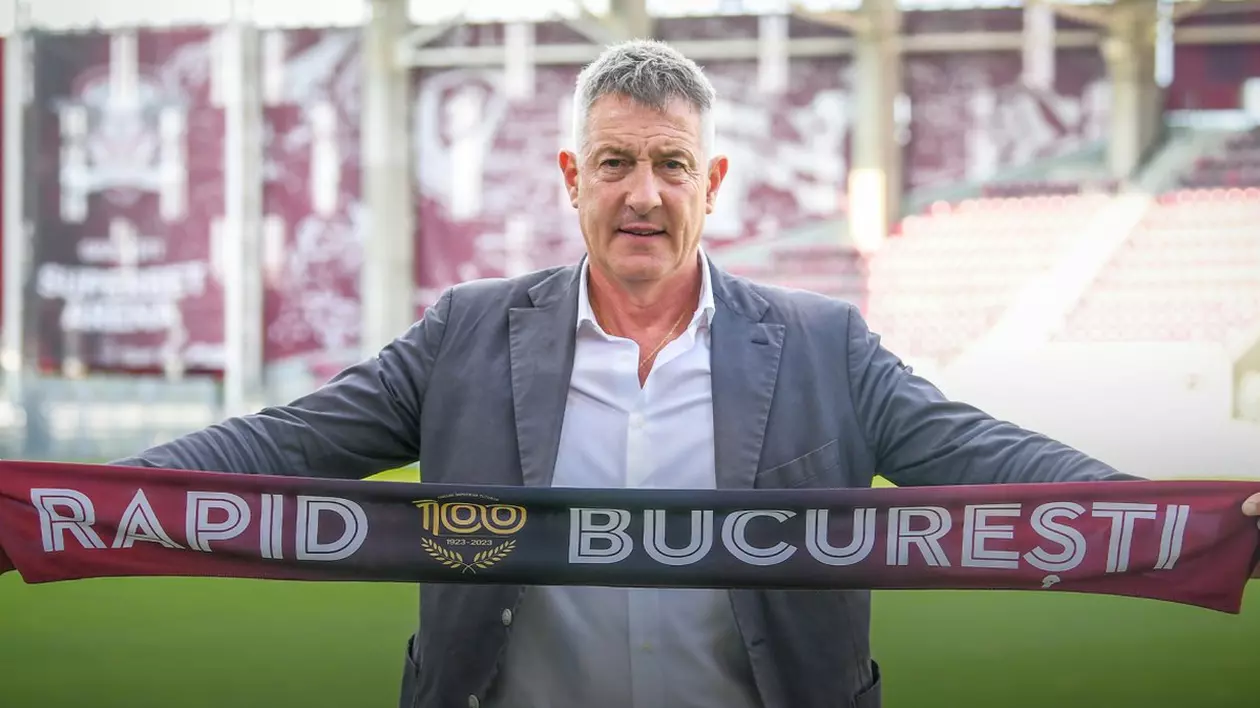 Cristiano Bergodi, noul antrenor al Rapidului, după plecarea lui Adrian Mutu